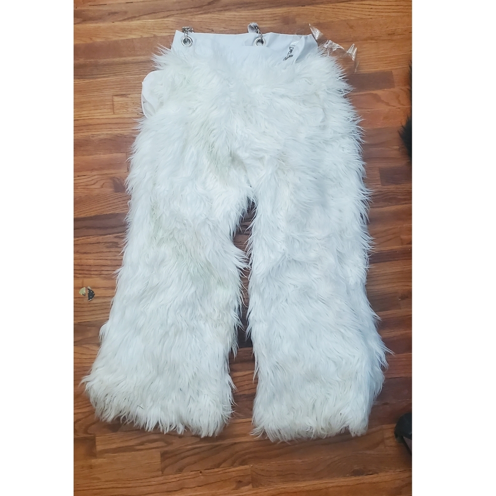 J Valentine Light Up Faux Fur Pants